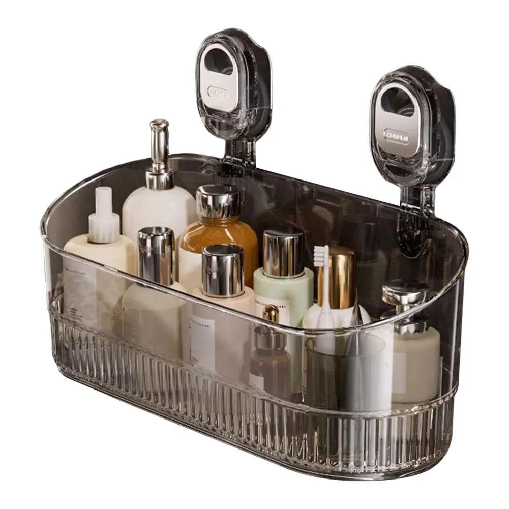 Hign-concerned Hanging Shower Shelf Suction Storage Box