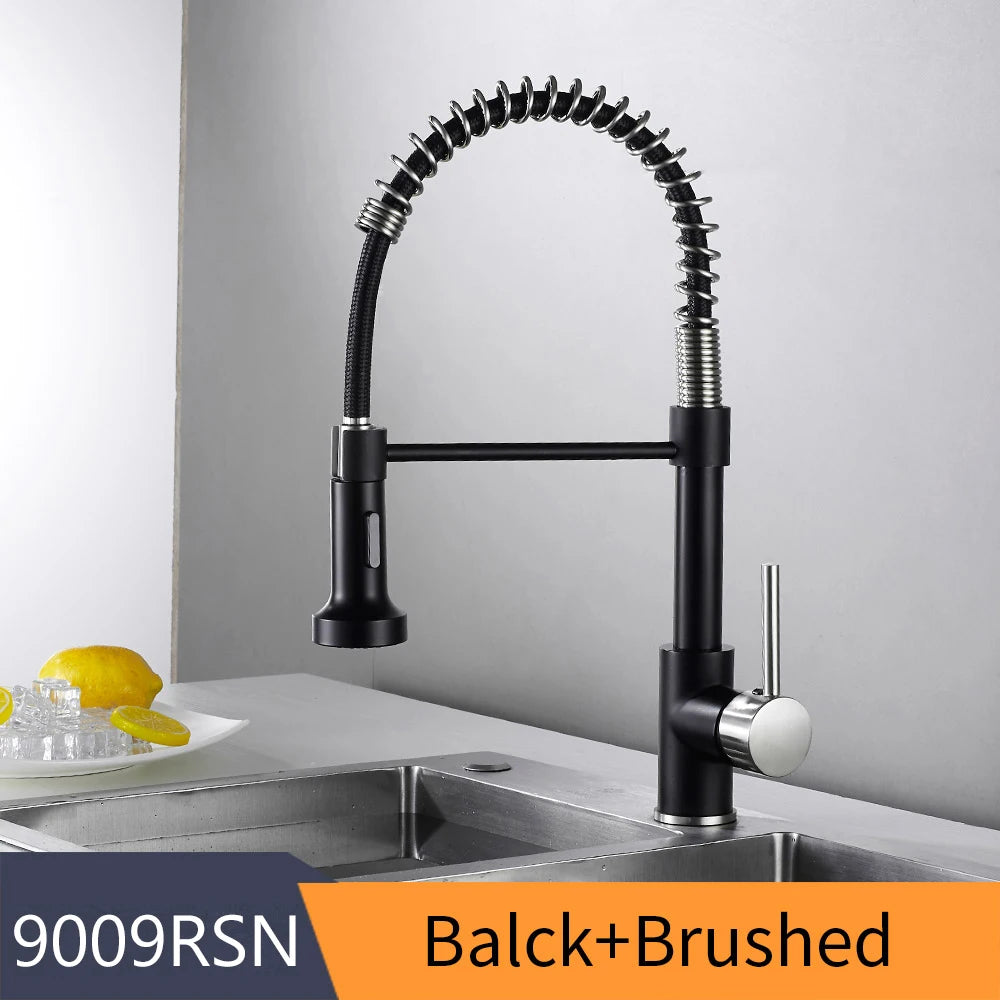 WANFAN Kitchen Faucet Stainless Steel Pull Down Sprayer