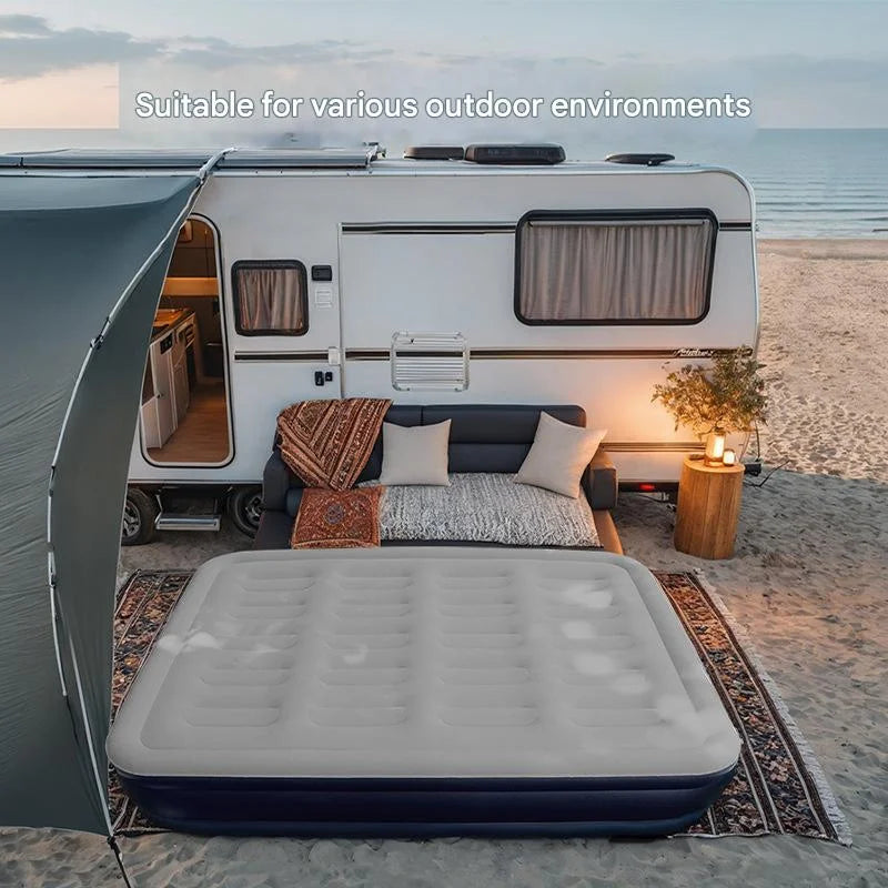 General Inflatable Mattress With Built-In Pump For Outdoor Camping
