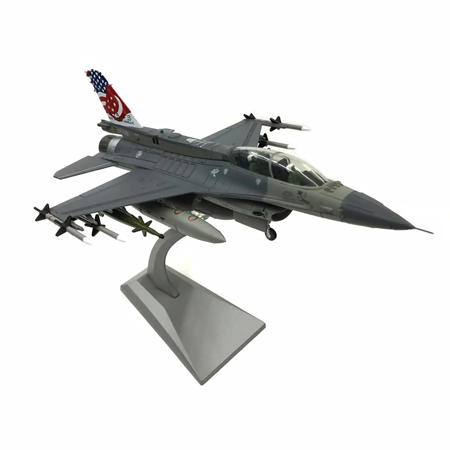 F-16D Fighting Falcon Diecast Model Aircraft Singapore Air Force