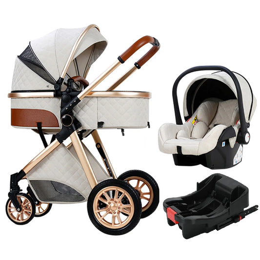 Lightweight Baby Stroller 3 In 1 Carriage For Newborns