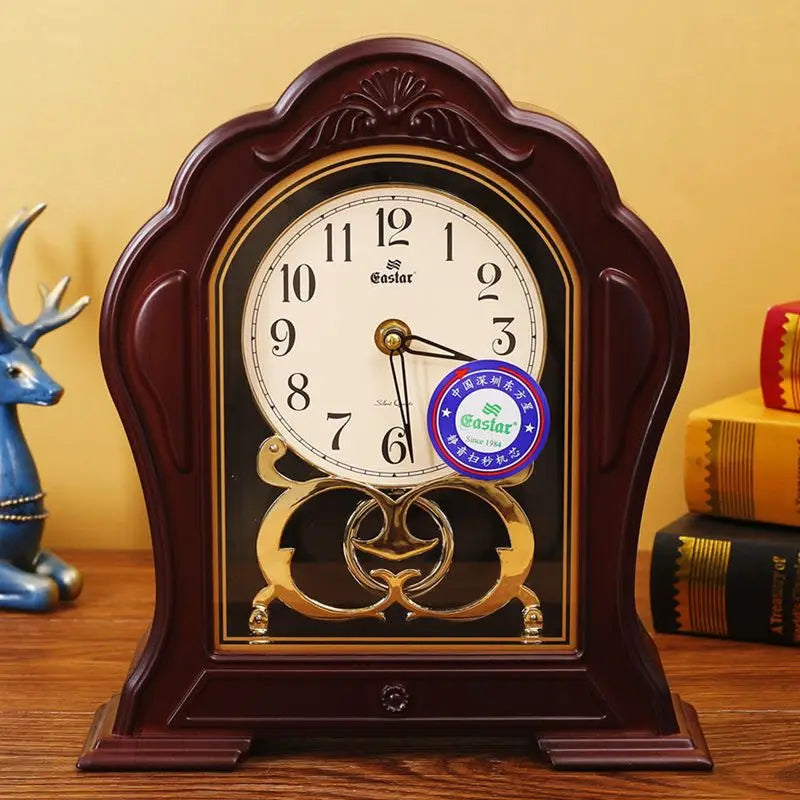 Modern American Home Furnishings Desk Clock European Silent Movement