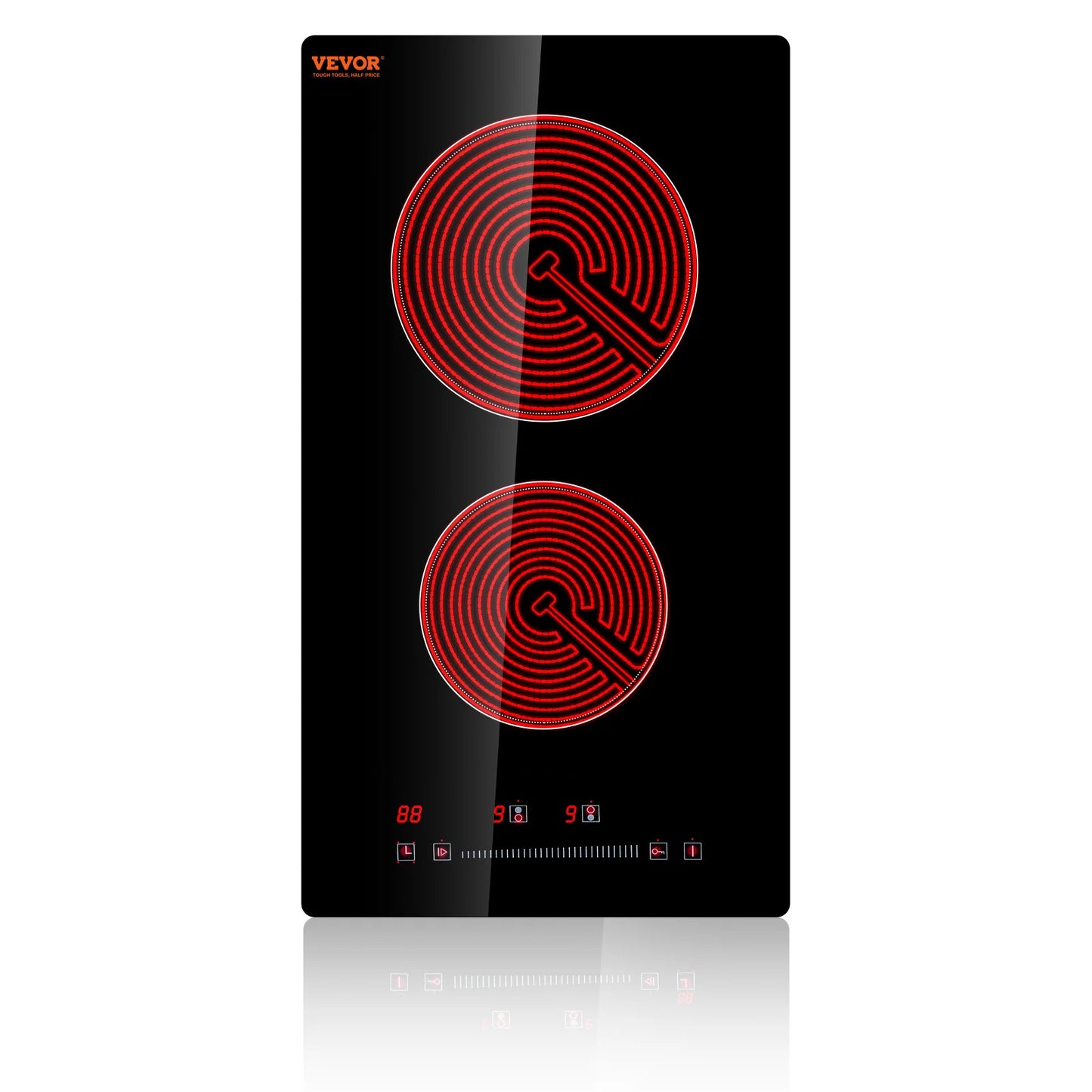 VEVOR Induction Cooktop 2 4 5 Burners Ceramic Glass