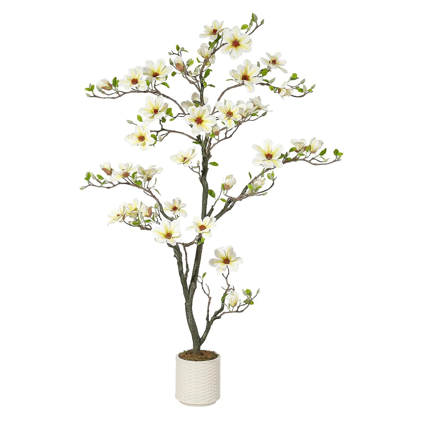 Artificial Magnolia Plant With LED Light Outdoor Patio Decor