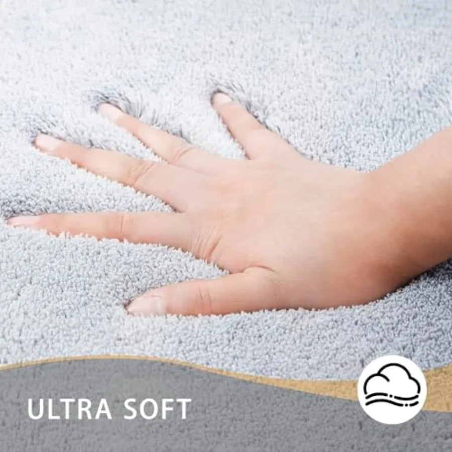 Hign-concerned Memory Foam Bath Mat Ultra Soft Non Slip Washable