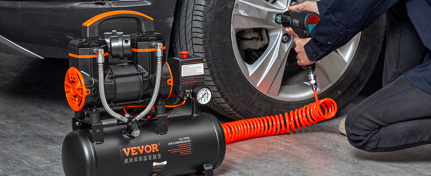 VEVOR Silent Air Compressor 900W 1450W 1800W For Home Use