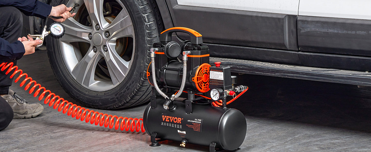 VEVOR Silent Air Compressor 900W 1450W 1800W For Home Use