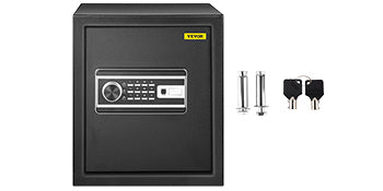 SucceBuy Fingerprint Locks Safe Deposit Box 0.8/1.7/2.1 Cubic Feet Digital Electronic Secret Hidden Piggy Bank for Money Guns